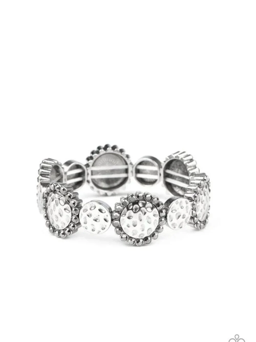 Paparazzi Jewelry Accessories - Mixed Up Metro - Silver Bracelet - Vintage
